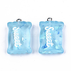 Transparent Resin Pendants&nbsp;RESI-S356-54A