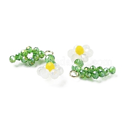 Glass Beaded Pendants&nbsp;GLAA-C028-07F