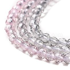 Transparent Gradient Color Glass Beads Strands&nbsp;GLAA-G101-2mm-02