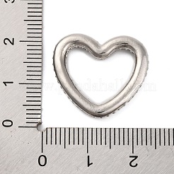 Rack Plating Brass Micro Pave Clear Cubic Zirconia Linking Rings&nbsp;KK-Z070-12P-02