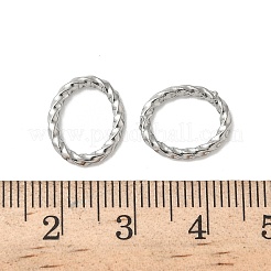 304 Stainless Steel Twisted Linking Rings&nbsp;STAS-L300-006C-P