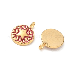 304 Stainless Steel Enamel Pendants&nbsp;STAS-Q119-11G-03