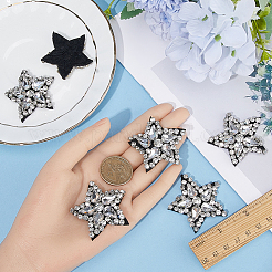 6Pcs Star Appliques&nbsp;PATC-GF0001-38
