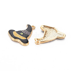 Light Gold Alloy Enamel Pendants&nbsp;ENAM-S126-122