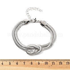 Iron Snake Chain Bracelets for Women&nbsp;BJEW-G744-01P-1
