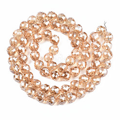 Transparent Glass Beads Strands&nbsp;EGLA-T008-14B