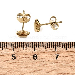 304 Stainless Steel Stud Earrings for Women&nbsp;EJEW-G459-01D-G