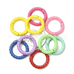 10Pcs Spray Painted Alloy Spring Gate Rings&nbsp;FIND-YW0001-56