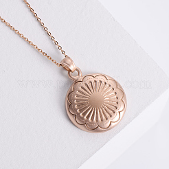 Vintage-inspired Stainless Steel Flower Pendant Men's Necklaces&nbsp;FB6068