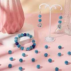 120Pcs Pave Disco Ball Beads&nbsp;RB-SC0004-84B