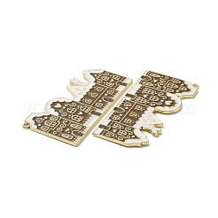 Christmas Theme Rack Plating Alloy Enamel Big Pendants&nbsp;PALLOY-O109-24LG