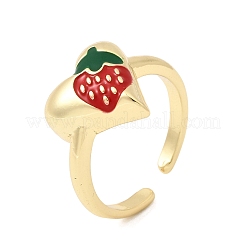 Brass Cuff Open Rings for Women&nbsp;RJEW-C164-05A-G