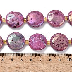 Electroplated Natural Druzy Geode Crystal Beads Strands&nbsp;G-G459-04I