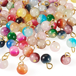 90Pcs 15 Colors Glass Pendants&nbsp;PALLOY-TAC0290