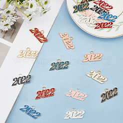 Alloy Enamel Pendants&nbsp;PALLOY-SC0002-94-RS