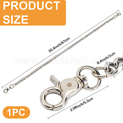1Pc Alloy Twisted Chain Belts for Pants&nbsp;AJEW-CP0009-36