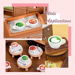 40Pcs 8 Styles Opaque Resin Coffee Cup Display Decoration&nbsp;CRES-CJ0001-83