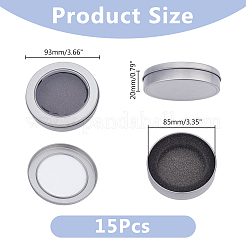 Tinplate Iron Tins&nbsp;CON-WH0086-130B