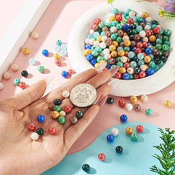 325G Electroplate Round Glass Beads Strands&nbsp;EGLA-TA0030-10
