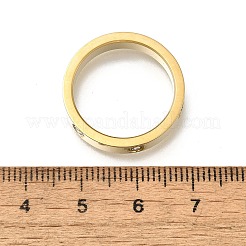 304 Stainless Steel Crystal Rhinestone Finger Rings for Women&nbsp;RJEW-B120-02G