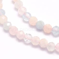 Natural Morganite Beads Strands&nbsp;G-F509-08-4mm