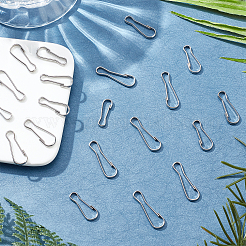 120Pcs 4 Style 201 Stainless Steel Keychain Clasps&nbsp;STAS-UN0034-74