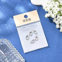 SHEGRACE Brass Spring Gate Rings&nbsp;XGR0096P-129P