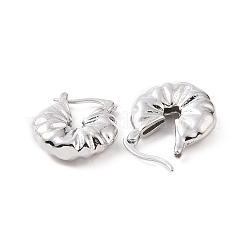 Brass Thick Hoop Earrings for Women&nbsp;EJEW-F303-11P