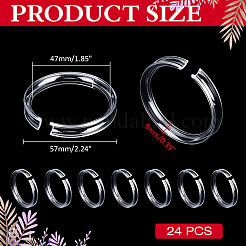 24Pcs Acrylic Single Bracelets Display Holder&nbsp;BDIS-ME0001-01B