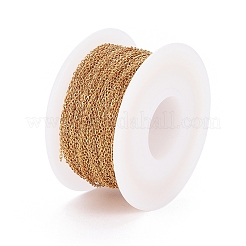 Ion Plating(IP) 304 Stainless Steel Cable Chains&nbsp;CHS-H007-01G