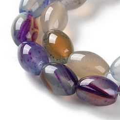 Natural Agate(Dyed & Heated) Beads Strands&nbsp;G-M446-D01-01B