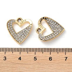 Alloy Rhinestone Pendants&nbsp;PALLOY-P297-01G