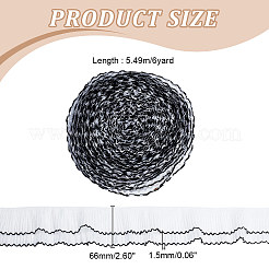 6 Yards 2-Layer Polyester Pleated Ribbon&nbsp;OCOR-FG0002-03B