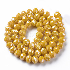 Electroplate Glass Beads Strands&nbsp;EGLA-T025-01B