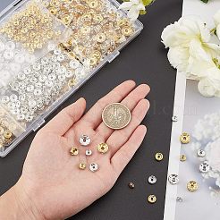 720Pcs 3 Style 2 Colors Iron Rhinestone Spacer Beads&nbsp;IFIN-NB0001-39