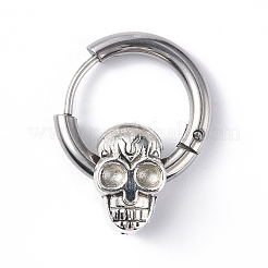 304 Stainless Steel Hoop Earrings Finding&nbsp;STAS-B030-01