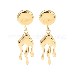 304 Stainless Steel Dangle Stud Earrings&nbsp;EJEW-S264-02G