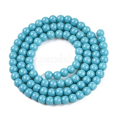 Opaque Solid Color Glass Beads Strands&nbsp;LS-GLAA-T032-P4mm-13A
