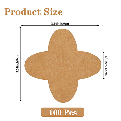 Cross Kraft Paper Chocolate Spacer&nbsp;AJEW-CN0004-83C
