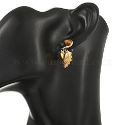Natural Tiger Eye & 304 Stainless Steel Dangle Earrings for Women&nbsp;EJEW-JE07507