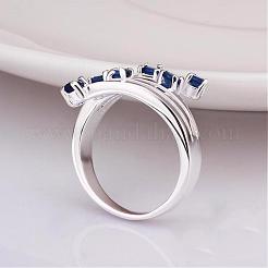 Simple Fashion Style Brass Hollow Cubic Zirconia Rings&nbsp;RJEW-EE0001-076P01-F