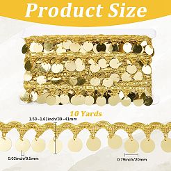 Polyester Ribbons with Flat Round Tassel&nbsp;OCOR-WH20012-53D