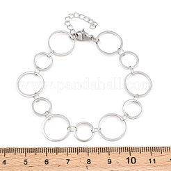 304 Stainless Steel Link Chain Bracelets for Women&nbsp;BJEW-P373-03C-P