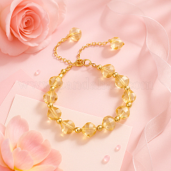 2Pcs 1 Styles  Faceted Glass Beads Slider Bracelets&nbsp;BJEW-HY0001-25A