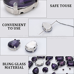156Pcs 7 Styles Sew on Rhinestone&nbsp;DIY-SP0007-30B