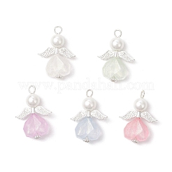 Alloy Acrylic Angel Pendants&nbsp;PALLOY-JF04142