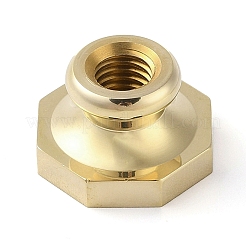 Octagon Frame Brass Stamp Heads&nbsp;AJEW-M037-08G