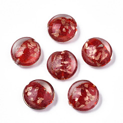 Handmade Gold Sand Lampwork Beads&nbsp;LAMP-N031-01-06