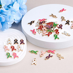 140Pcs 7 Colors Alloy Enamel Pendants&nbsp;ENAM-CD0001-13