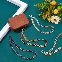 4Pcs 4 Colors Alloy Chain Wristlet Bag Handles&nbsp;FIND-WR0004-87
